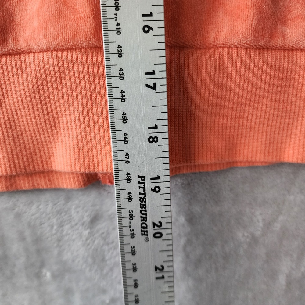 True Religion Velour Jacket Womens Medium Zip Hooded Cropped Crystal Rhinestones - Picture 8 of 9
